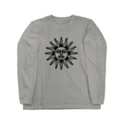 QUQU_WORKSの太陽神 ブラック Long Sleeve T-Shirt