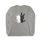 MochiMochi SHOPのこむぎ&ぽむ（むにっ） Long Sleeve T-Shirt