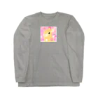 虹色PLUSのキュートな水玉うさぎちゃん Long Sleeve T-Shirt