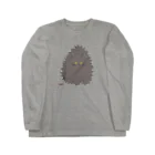 lukewarmのつままれグレー（黄）[pinched:Grey(YE)] ロングスリーブTシャツ