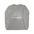 Loysa_SuunnitteluのTrack&Fierld_White Line.ver Long Sleeve T-Shirt