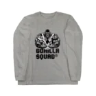 GORILLA SQUAD 公式ノベルティショップのアングリーゴリラビルダー/ロゴ黒 Long Sleeve T-Shirt