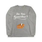 しろながすとさくらの〈片面〉Do you remember ? フォント白 ロングスリーブTシャツ