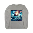 Mangetu2024の宇宙海（イルカ） Long Sleeve T-Shirt