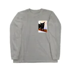 leoleoleの黒猫は不吉じゃない ロングスリーブTシャツ