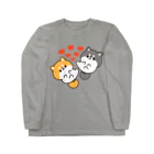 DECORのお返事シバイヌくん　茶柴＆黒柴ver. Long Sleeve T-Shirt