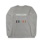 173H Designのエレキギターのコンデンサ２ Long Sleeve T-Shirt