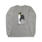 のらにゃすの皇帝ペンギン親子 Long Sleeve T-Shirt