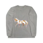 SWのぶち毛の馬 Long Sleeve T-Shirt