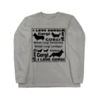 5corgisのI LOVE CORGI  Long Sleeve T-Shirt