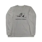 舞鶴猫部の舞鶴猫部ロゴ黒 Long Sleeve T-Shirt