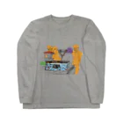 STUDIOunfreesiaのGoldfish Seller Long Sleeve T-Shirt