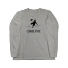 龍之介公式ショッピングサイト（SUZURI）のアンバランス（ブラックロゴ）シリーズ Long Sleeve T-Shirt