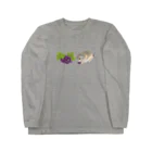 やまさきゆみこのリチャードソンジリス・grape ロングスリーブTシャツ