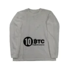 10BTCの10BTC(Black-Logo) Long Sleeve T-Shirt