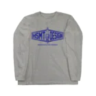 HSMT design@NO SK8iNGのHSMT design PLUG BLUE ロングスリーブTシャツ