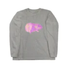 犬吠え商店の分かってるねずみ（紫の川） Long Sleeve T-Shirt