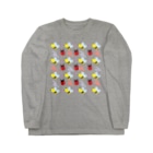 🐸かえるさんと仲間たち🐸の蜂とてんとう虫柄 Long Sleeve T-Shirt