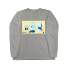 Teal Blue CoffeeのCOFFEE GIFT -Chocolate- YELLOW Ver. Long Sleeve T-Shirt