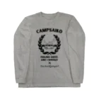 Too fool campers Shop!のSDCsキャンペーン キャンプサイコーおじさんコラボ(黒文字) Long Sleeve T-Shirt