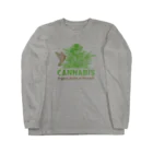 420 MUSIC FACTORYのCannabis & Bird（カナビスと鳥） Long Sleeve T-Shirt