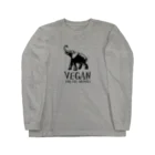 VEGAN SHOP FREEのVEGAN FOR THE ANIMALS ロングスリーブTシャツ