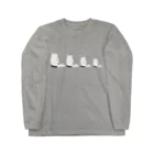 木ノ下商店のねことちょうちょ４連 Long Sleeve T-Shirt