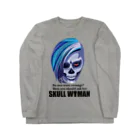 月が輝くこんな夜にのSkull woman Long Sleeve T-Shirt