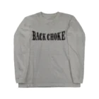 コノデザインのBack choke 黒ロゴ ロングスリーブTシャツ