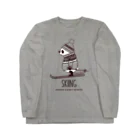 キッチュのスポーツパンダ　スキー Long Sleeve T-Shirt