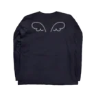 【USAGISKI】(ウサギスキー)のHello,I'm Angel.白字両面印刷 Long Sleeve T-Shirt :back