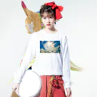 錆猫の館の【A】冠羽の鳳凰 ロングスリーブTシャツの着用イメージ(表面)