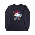 La-Coccoloのえし：ねこくま チリンチリン ろんぐスリーブてぃ Long Sleeve T-Shirt