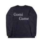 何屋未来 / なにやみらいのGomiGame 白文字 ロングスリーブTシャツ