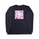 ニジイロソラモヨウの秋の実りリース(トルコキキョウ プラム) Long Sleeve T-Shirt