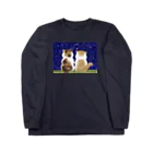 coeur.yu（クードットユー）の猫と星空 Long Sleeve T-Shirt