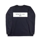 April.のSpring has come. BOXLOGO（ブラック×ホワイト） Long Sleeve T-Shirt