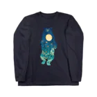 吉川 達哉 tatsuya yoshikawaの月の満ち熊 (FULL MOON BEAR) Long Sleeve T-Shirt