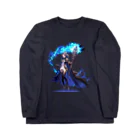 MistyStarkの青魔道士　－　blue mage　－ ロングスリーブTシャツ