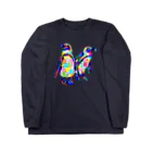 meiroのカラフルなペンギン Long Sleeve T-Shirt