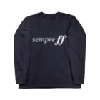 もりてつのsempre ff(白文字) ロングスリーブTシャツ