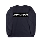 ベースボールプレーヤーMOTOのBRING IT ON(Black) Long Sleeve T-Shirt