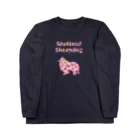 onehappinessのシェルティとデイジー ロングスリーブTシャツ