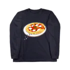 food・raboのピザとペンギン Long Sleeve T-Shirt