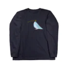 mametosoraのPacific Parrotletブルーパステル ロングスリーブTシャツ