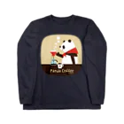 キッチュのパンダコーヒー Long Sleeve T-Shirt