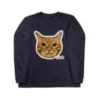 猫カフェ ぶぅたんグッズショップの絵文字マビくん ロングスリーブTシャツ