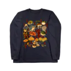 花日和 畳の蛙妖怪 Long Sleeve T-Shirt