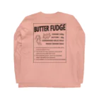 八坂屋@SUZURI支店のBUTTER FUDGE RECIPE Long Sleeve T-Shirt :back