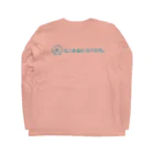 弐千円札サーバー 公式アカウントのなこれるむ海中鉄道ロゴマーク Long Sleeve T-Shirt :back